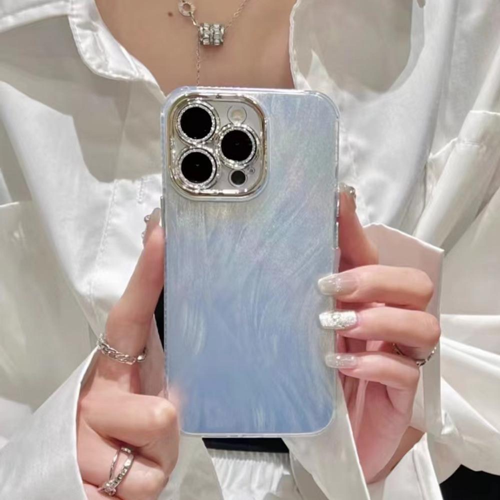Laser Phone Case for iPhone 11 12 13 14 15 Pro Max 11 14 13 15 Laser Feather Glitter Shockproof Back Cover for iPhone  14 12 13 Pro