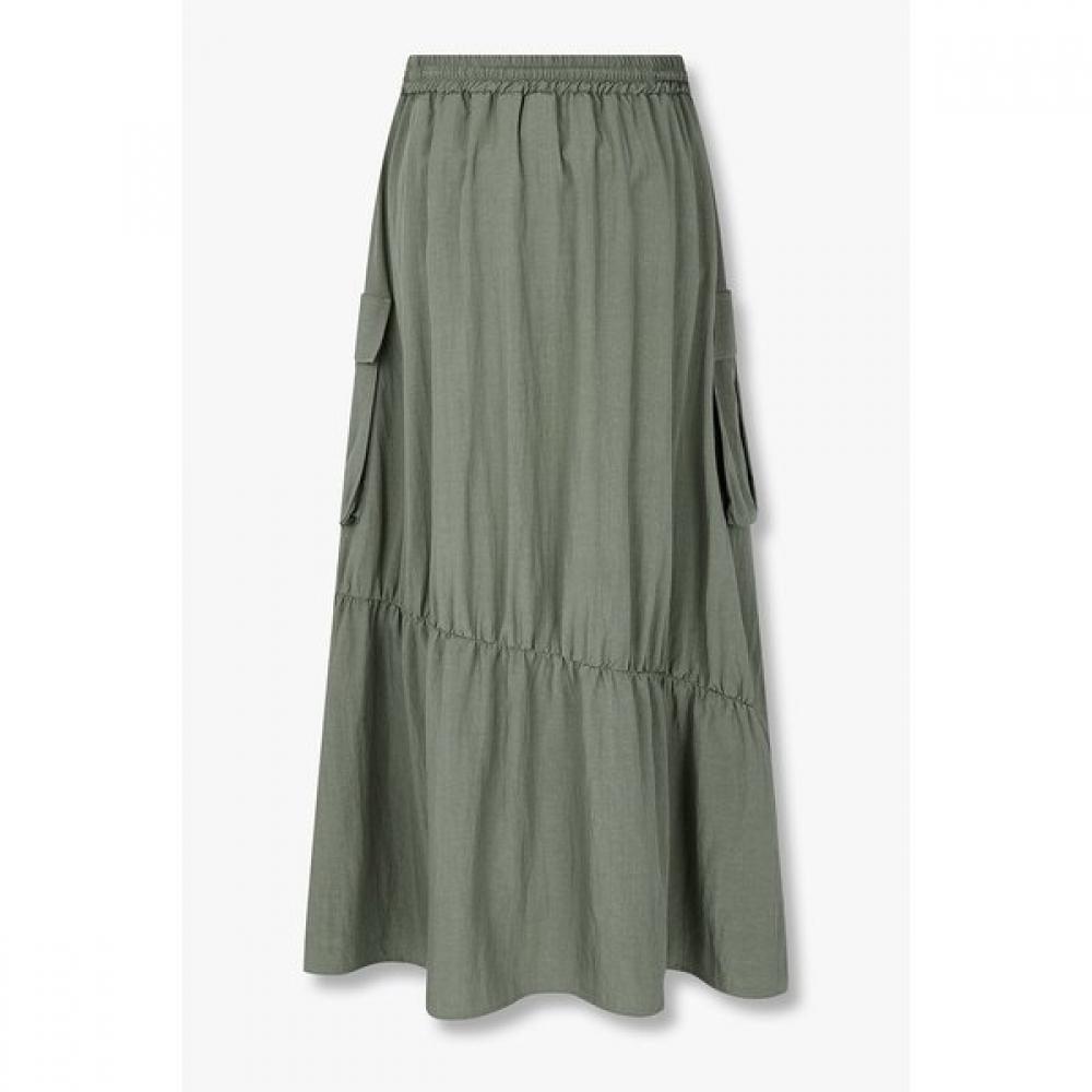 Vov Cargo Flare Shirring Skirt 7125335501