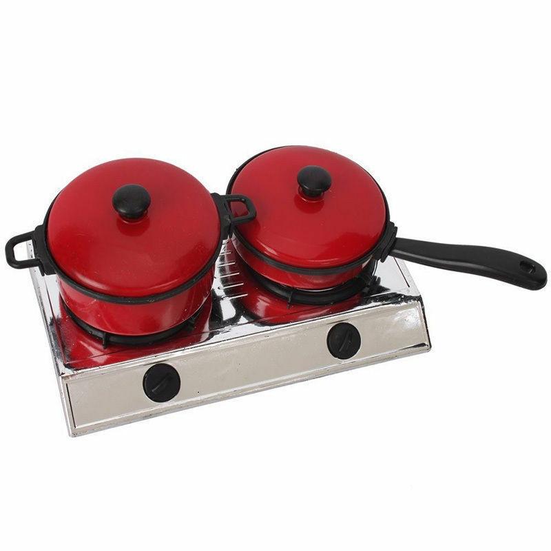 Delightful 13pcs Kid Play House Toy Kitchen Utensils Cooking Pots And Pans Set