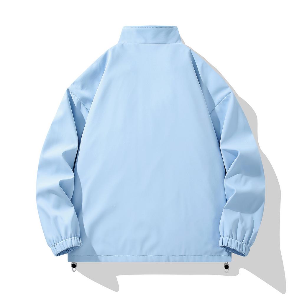 Jacka med ståkrage Herr Vår och Höst Ny Koreansk Mångsidig Lös Ledig Trendig Överrock