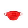 High-Temperature Resistant Silicone Foldable Kitchen Draining Basket for Washing Fruits and Vegetables