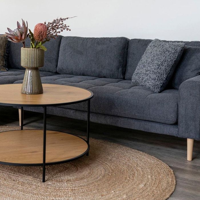 Mesa de canapé Vita 1 roble decorado.