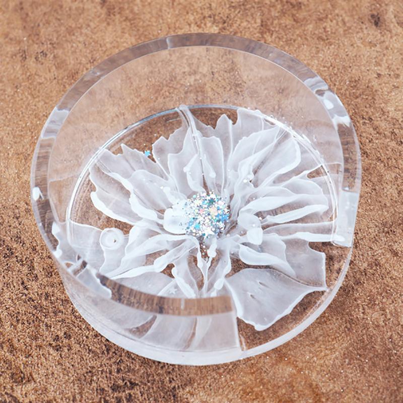 Silikonová podložka pod sklenice Úložný držák Sada Forma pro odlévání pryskyřice Epoxidová forma Řemeslo DIY