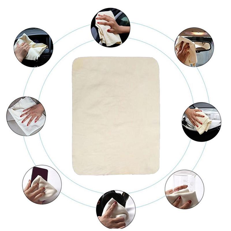 Car Cleaning Cloth Chamois Leather Car Wash Towel Absorbent Car Glass Clean
