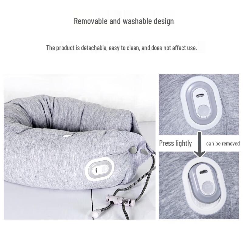 HEZHENG Portable U-shaped Memory Foam Neck Massager