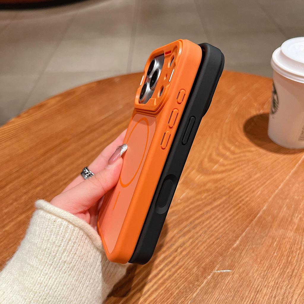 Yadun Color Block Magnetic iPhone 17 Pro Max Skin-Feel Drop-Proof Case