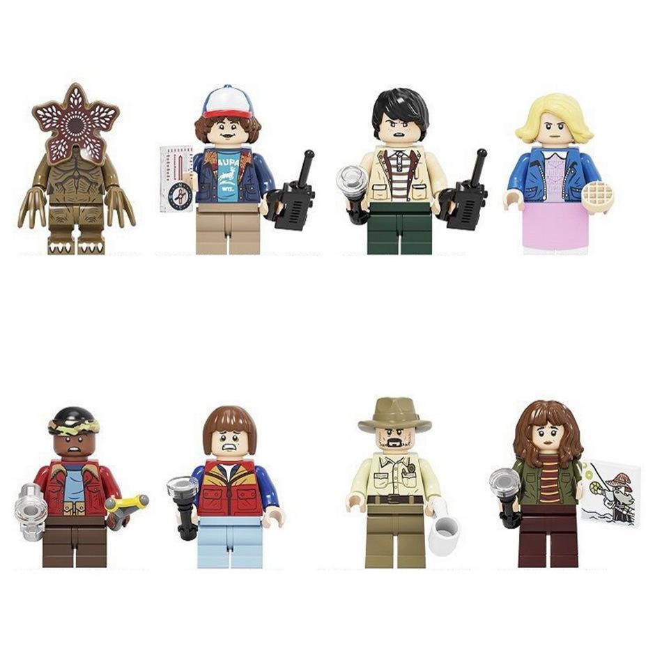 Stavebnice Stranger Things Mini figurky 16 stylů Sběratelská sada