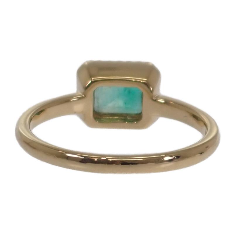 no brand  #13(JP Size) ring green K18 Gold Women