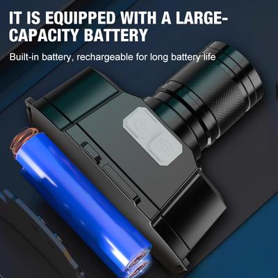 White Laser Headlight LED Outdoor Multifunctional Strong Light Portable Night Fishing and Sea Fishing Lamp Head Wearable High Br