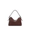 2025 Simple Textured Cowhide Boston Crossbody Bag with Niche Design