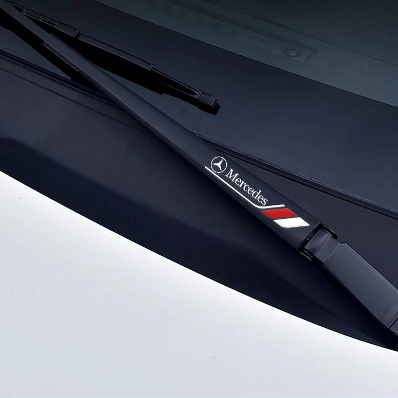 Auto Decor Decals Car Window Wiper Stickers For Mercedes Benz A B R G Class GLK GLA W204 W251 W463 W176 Creative Stickers Emblem