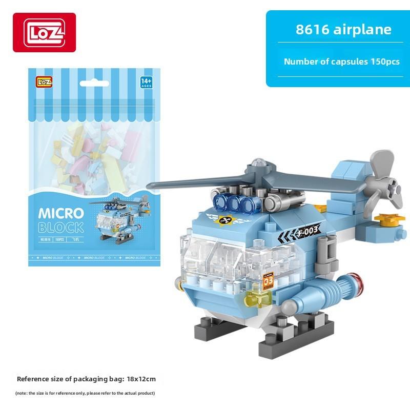 Tank Plastic Airplane Micro Construction Blocks For Kids Creative Play Learning