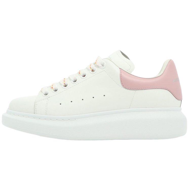 Alexander Mcqueen Oversized Larry Leather Sneakers 'White Pink' Women's 718139WHGP58937