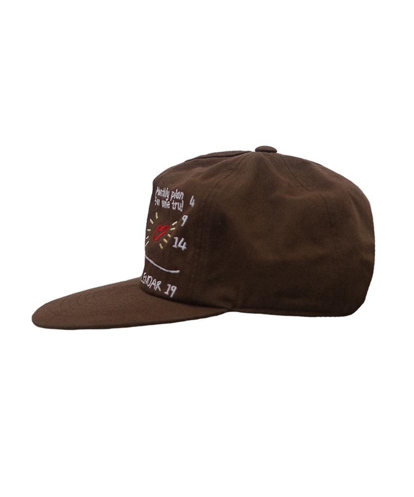 Kalenda Monthly Plan 5Pannel Cap - Brown