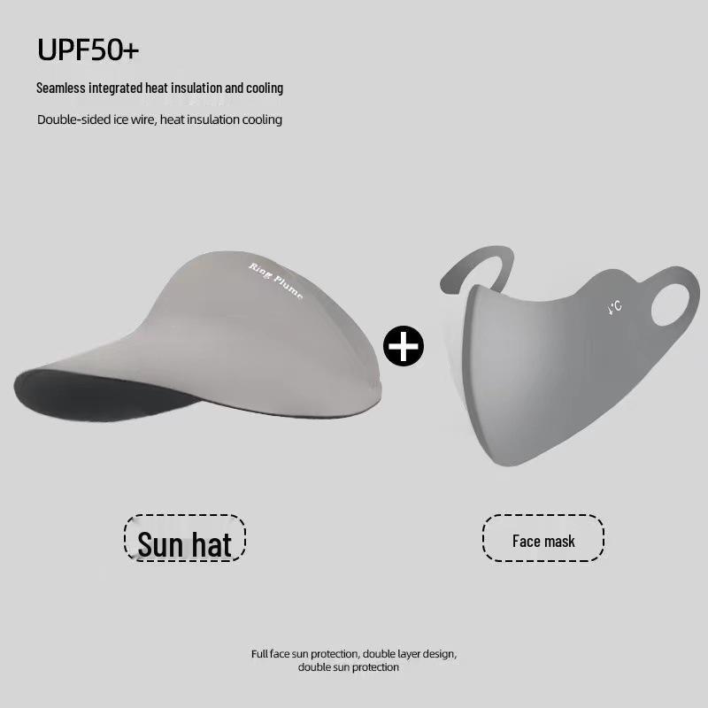 Women's Seamless Foldable Anti-UV Topless Sun Hat for Summer Sports