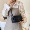 Korean version of simple and versatile women's messenger bag 2025 summer new commuter shoulder bag fashionable small square bag