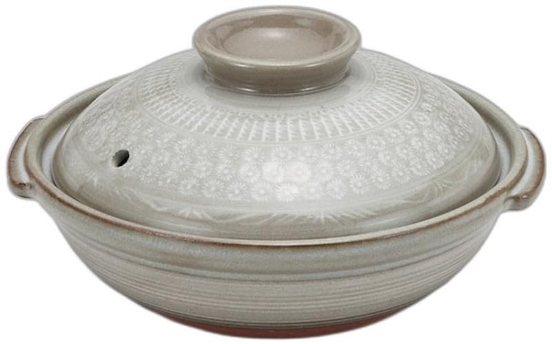 Pot X 17 X Earthenware Suitable for Direct Setomonohonpo Kyo-Mishima 5.5 Kyoto-style [18.5 9cm] Pot, Ceramic, Heat,