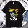 Funny Cartoons T Shirt Men  Classic Black T-shirt Summer short sleeve Cotton Men Clothing Oversized Y2K Streetwear Fashion Top