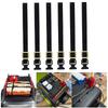 6 Pieces Luggage Rope Roof Rack Tie Down Strap Black 1:10 Scale Replace Part Sturdy for RC Hobby Car