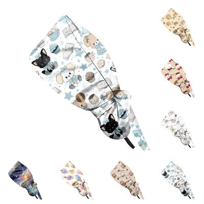 Fashionable  Print Work Cap, Casual Women's Ponytail Cap, Wash Cap, Baotou Cap