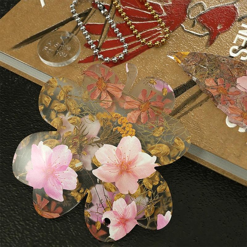 Combination Four-leaf Clover Earrings Mold Epoxy Resin Casting Mold Hanging Tag Pendant Mold Suitable for Diy Crafts