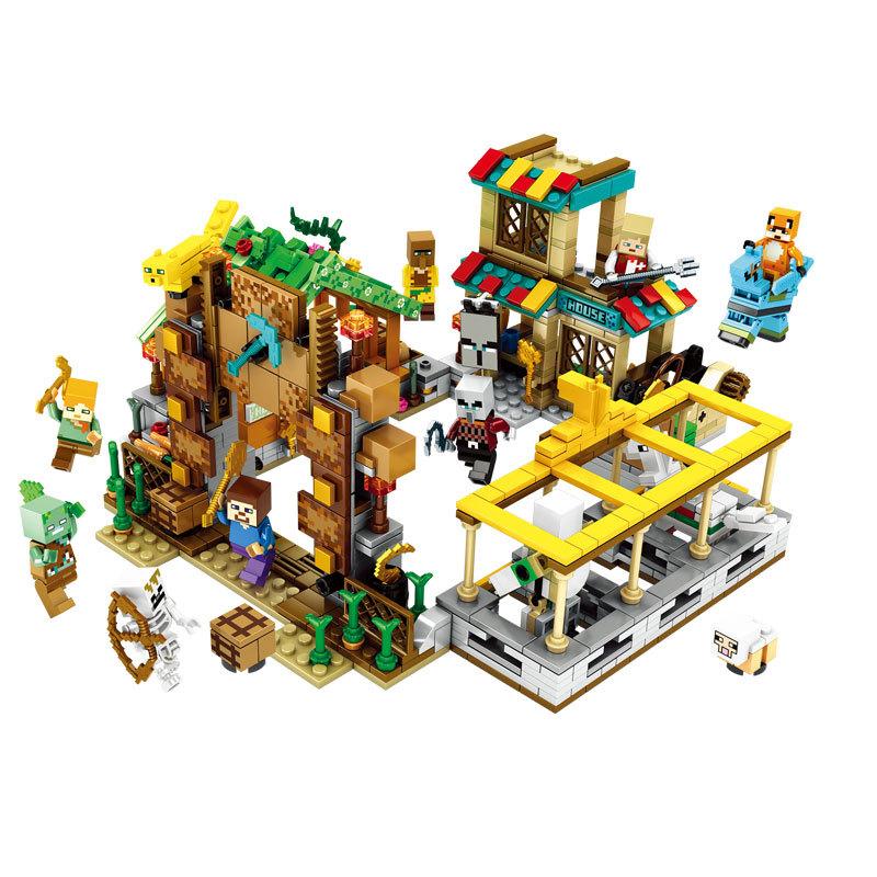 Minecraft Compatible Farm Steve Building Blocks