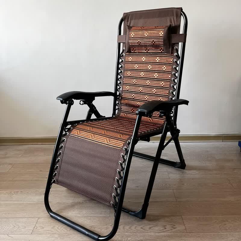 OIMG Folding Metal Recliner Chair