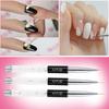 Nail Art Painting Brush Crystal Acrylic Nail UV Gel Painting Line Brush Nylon Hair Pen