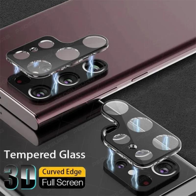 3D Lens Tempered Glass For Samsung Galaxy S22 S23 S24 S25 Ultra Plus Camera Screen Protector