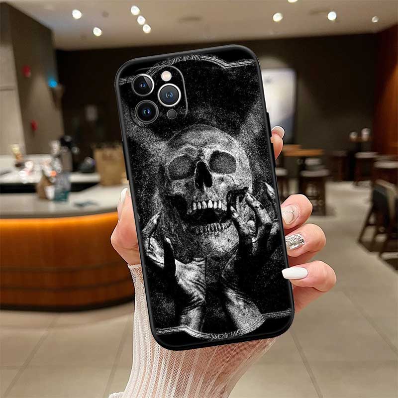 NH31 Horror Skeleton Skull New High-End Shell Phone Case for Redmi Note 13 14 Pro+ Plus A3 A3X 13X 13C 13R 14S 14C 14R