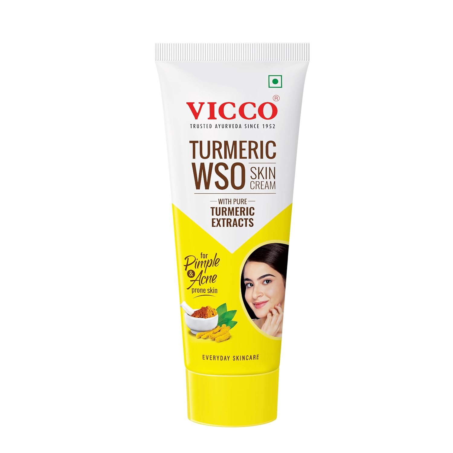 Крем Vicco с куркумой | Аюрведический крем для восстановления кожи | Ежедневный уход для сияющей кожи | 30 г 30g