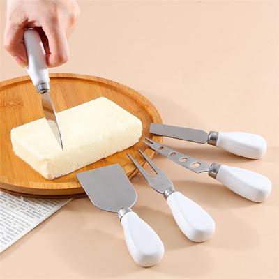 Keramikgriff Edelstahl Käsemesser Kreative Buttermesser Hobel Käsekuchen Spatel Gabel Reiben Küchenbackwerkzeuge