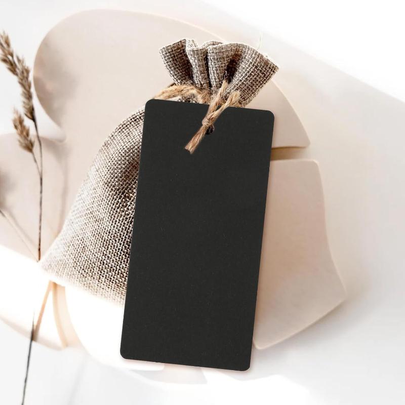 Pack Of 100 Blank Rectangular Hang Tags With Rounded Corners Paper Tags For Products And Branding Blank Kraft Paper Price Tags