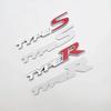 3D Metal Type-S Type-R Car Rear Trunk Emblem Badge Sticker R Car Styling Accessories
