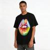 Rainbow Lips All Me Print Casual Short Sleeve T-Shirt Pure cotton T-shirt