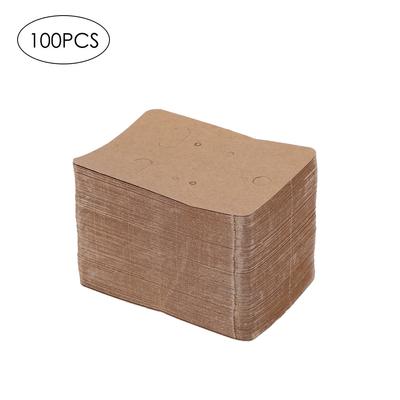 Cartes en Papier pour Présentation et Rangement de Bijoux Boucles d'Oreilles Puces de Nez Collier Épingle à Cheveux Carte à Suspendre