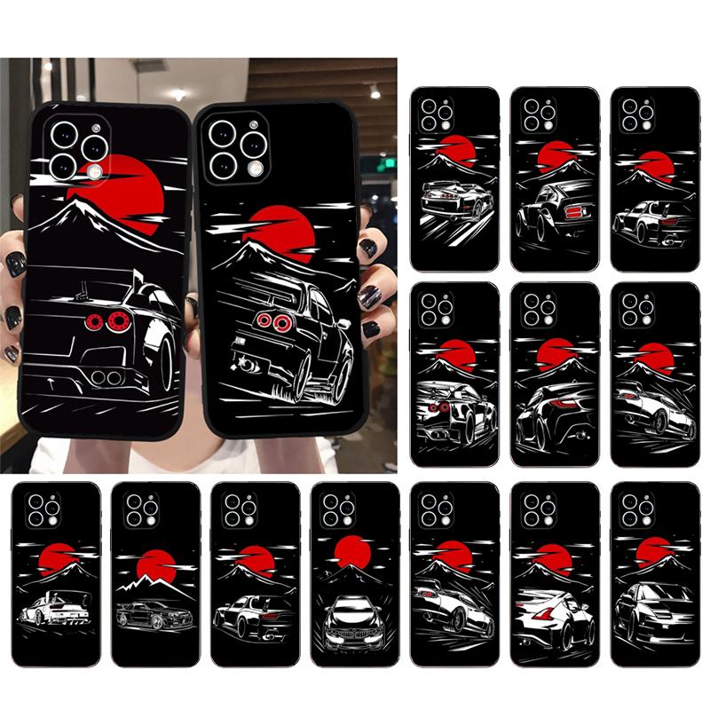 Japan JDM Sports Cars Phone Case For Iphone 17 Pro Max Air 16 15 14 13 Pro Max 15 16 Pro 15Plus
