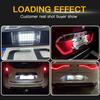 2PCS OEM LED License Plate Light Bulbs For Renault Captur 13-19 Fluence 09-21 Scenic MK2 MK3 03-15 Latitude 10-15 Modus 04-12