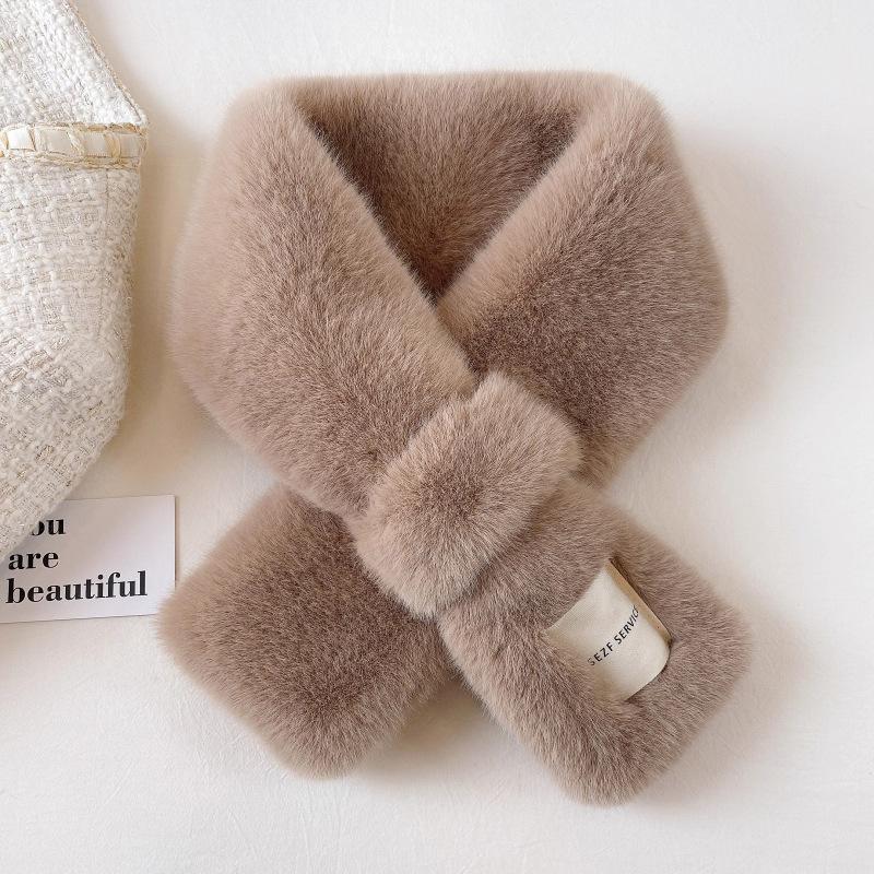 Winter Thickened Warm Imitation Rabbit Fur Fake Collar Scarf