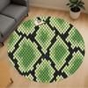 1pc Snake Skin Pattern Round Chair Mat Area Rug - Non-Slip, Floor Mat for Office, Bedroom, and Indoor Decor C1125849