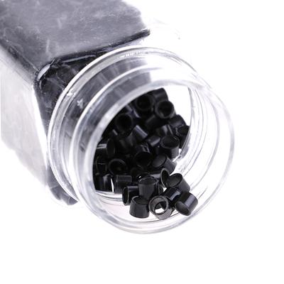 500Pcs 4Mm Silicone Lined Micro Rings Links Beads For  Extensions