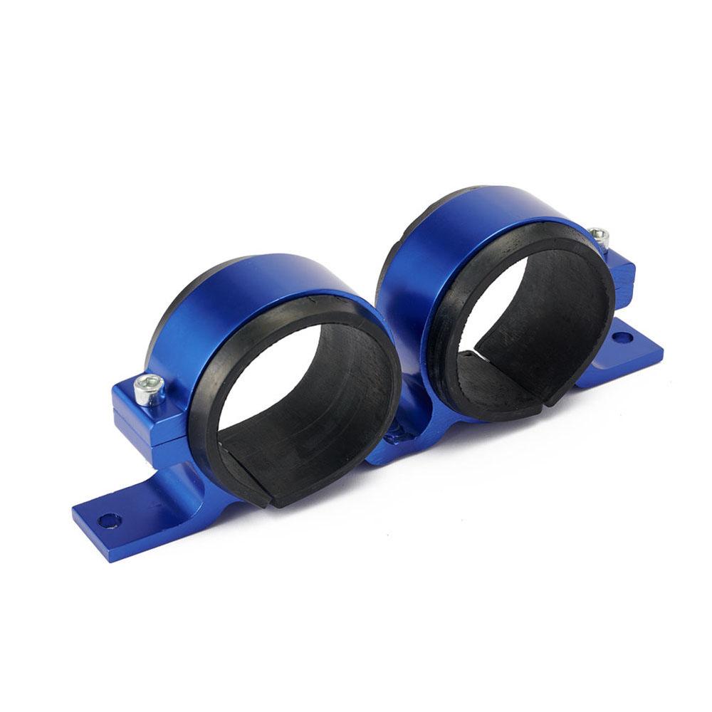 Aluminum Car Dual Twin Fuel Pump Mount Bracket 60MM & Fuel Filter Clamp Mounting Bracket Holder 60mm Cradle For Car Modified
