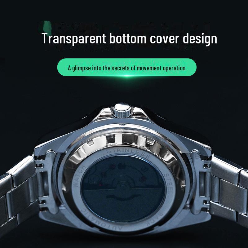 Avery Men's Luminous Quartz Watch with Hollow Back Cover