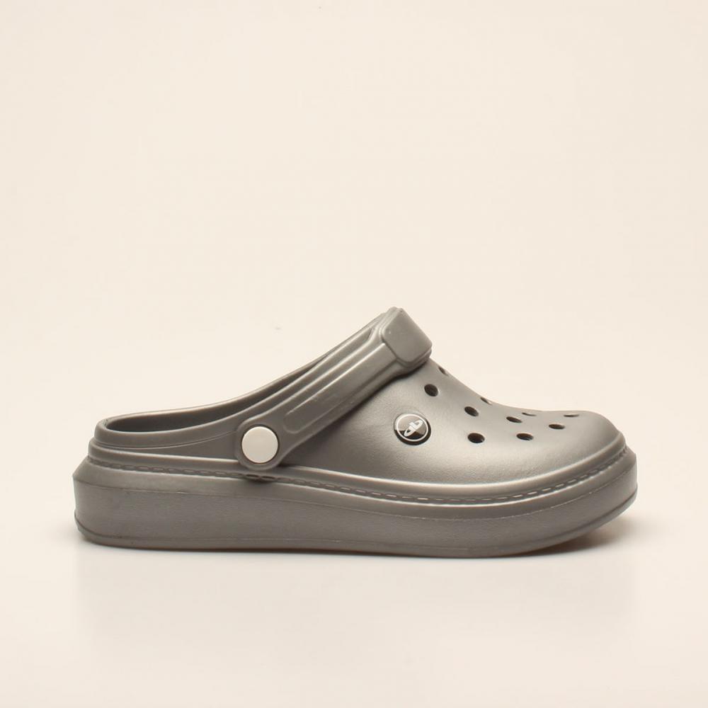 Graue Unisex-Hausschuhe