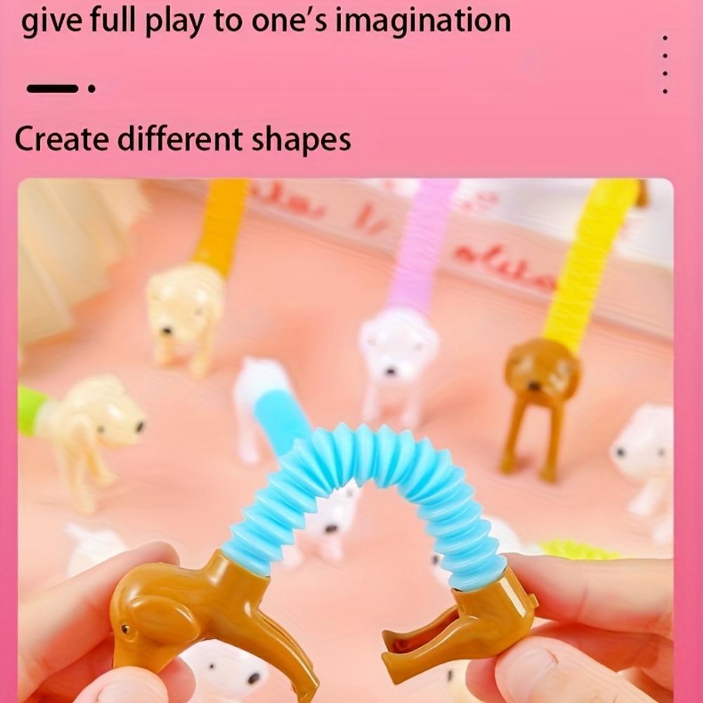 24pcs Stretchable Dog Toy Set, Shaped As Desired Perfect for Kids' Gifts, Classroom Prizes Party Favor Fillers