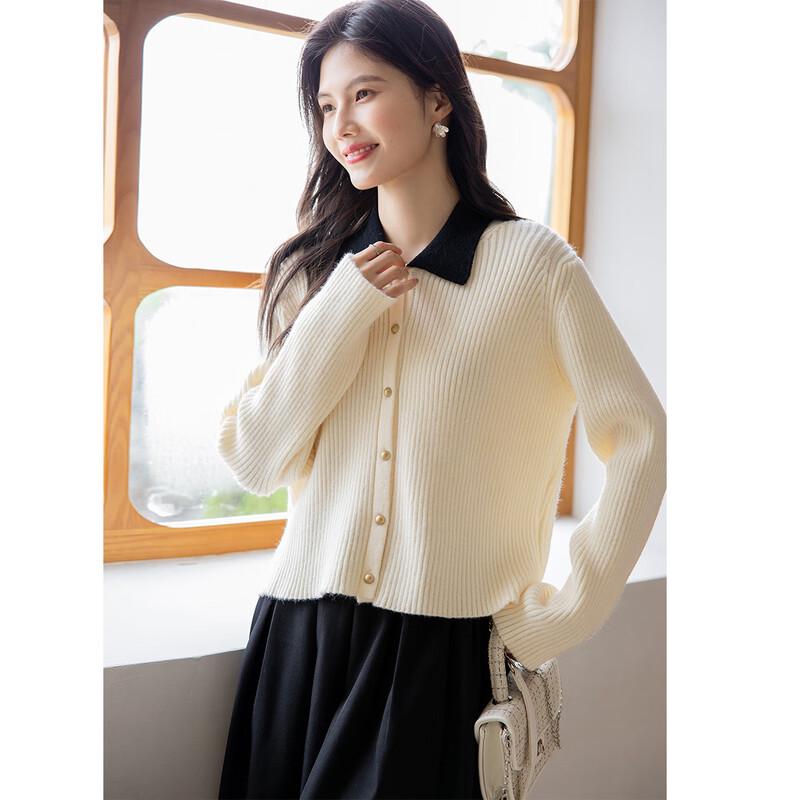 ITISF4 Elegant Knit Cardigan & Skirt Two-Piece Set