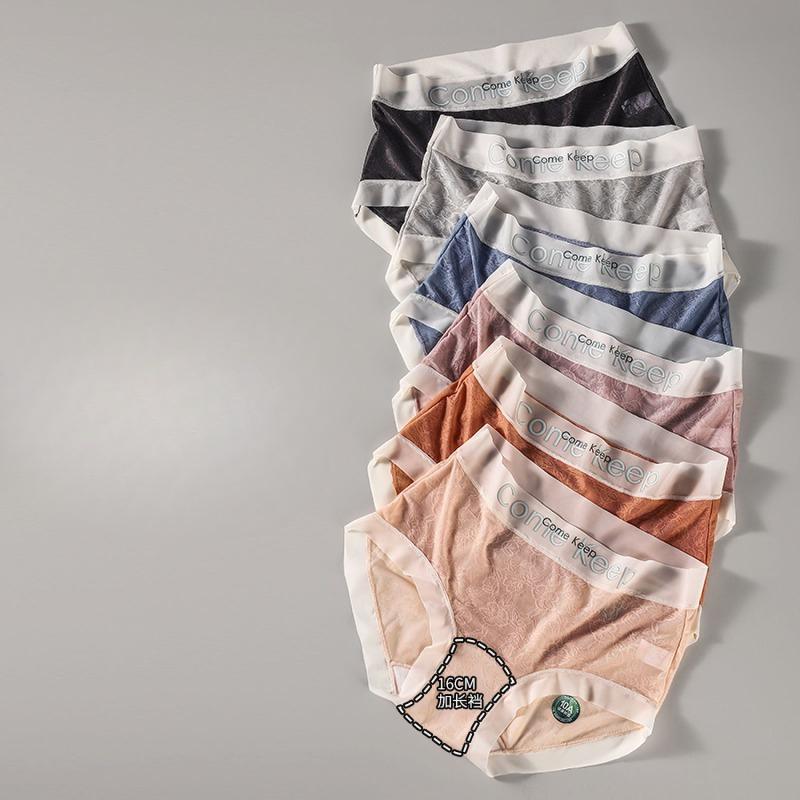 Ultra Thin Breathable Underwear with High Elasticity and Fast Drying Speed Nude Feeling Lace Underwear Smooth  Comfortable Antibacterial Underwear