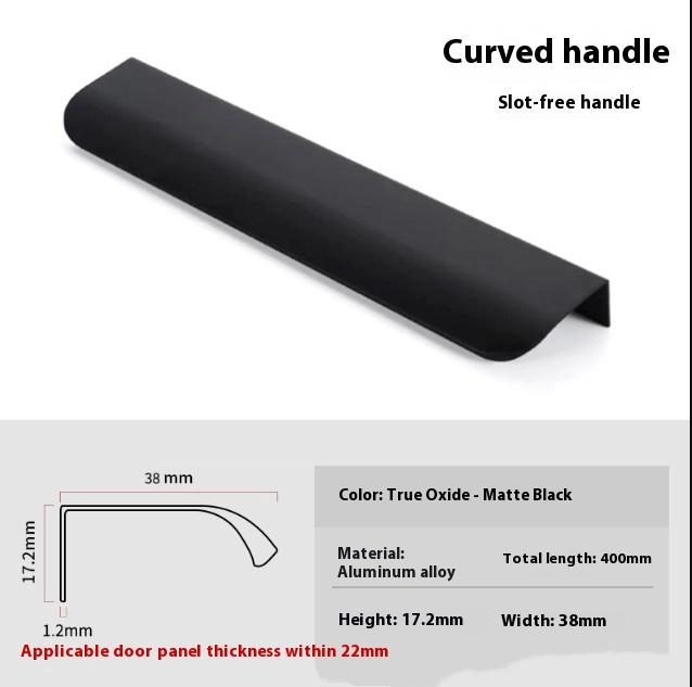 Mânere Metalice Ascunse pentru Sertare, Feronerie Modernă pentru Dulapuri și Sertare, 8cm-50cm