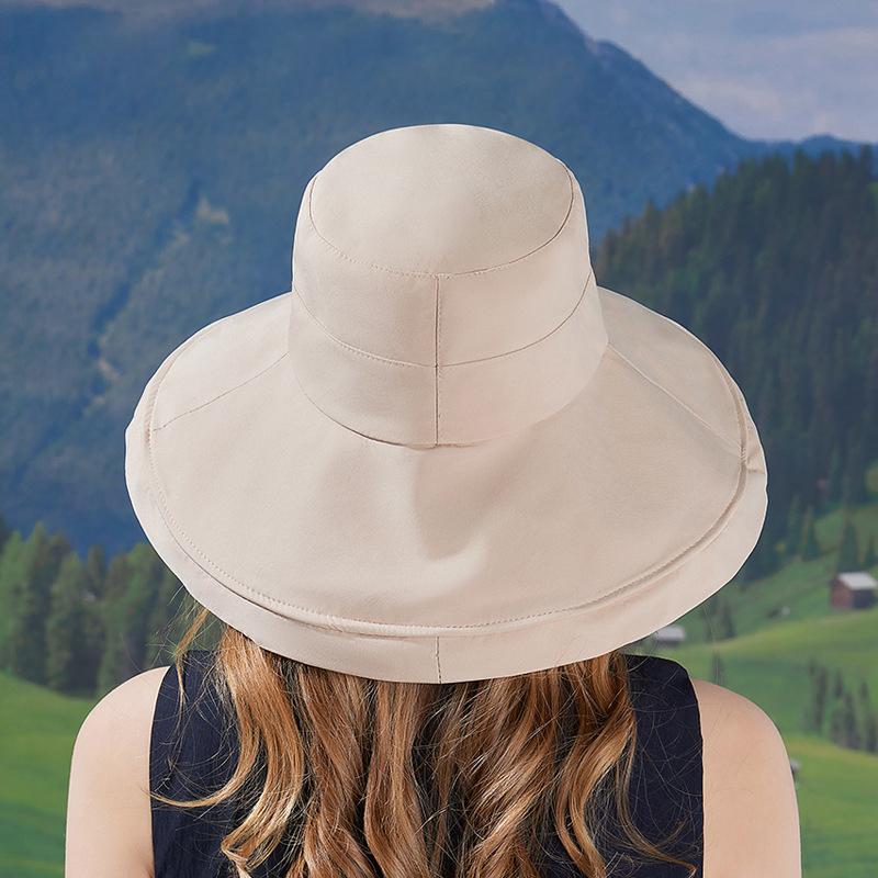 Spring Summer Outdoor Sun Hat Women Large Brim Sun Protection Fisherman Hat