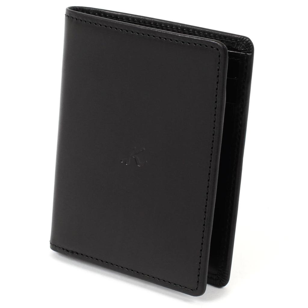 Kälber-Bifold-Geldbörse RH0593 Schwarz 15151 [Kitamura] (Brieftasche) [Schwarz]